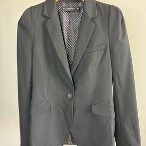 Black Fitted Jacket w/ Mini Star Lining